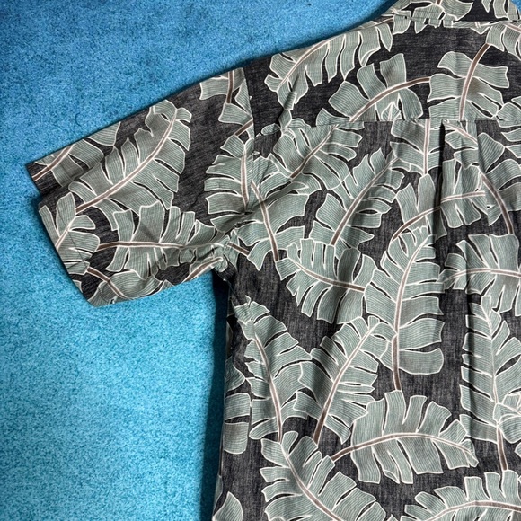 Vintage Cooke Street Shirt Mens Size L Floral Reverse Print Hawaiian Beach - Picture 9 of 16